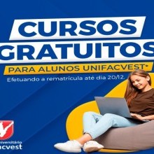 Cursos gratuitos para alunos Unifacvest