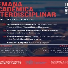 Semana acadêmica interdisciplinar: amor, direito e arte
